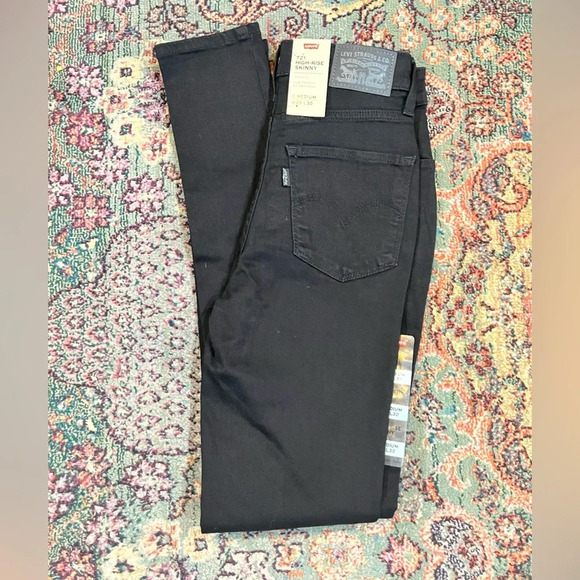 NWT Levi’s 721 High Rise Skinny Black Jeans - Picture 2 of 12